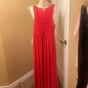 NWOT beautiful Coral beach party style dress